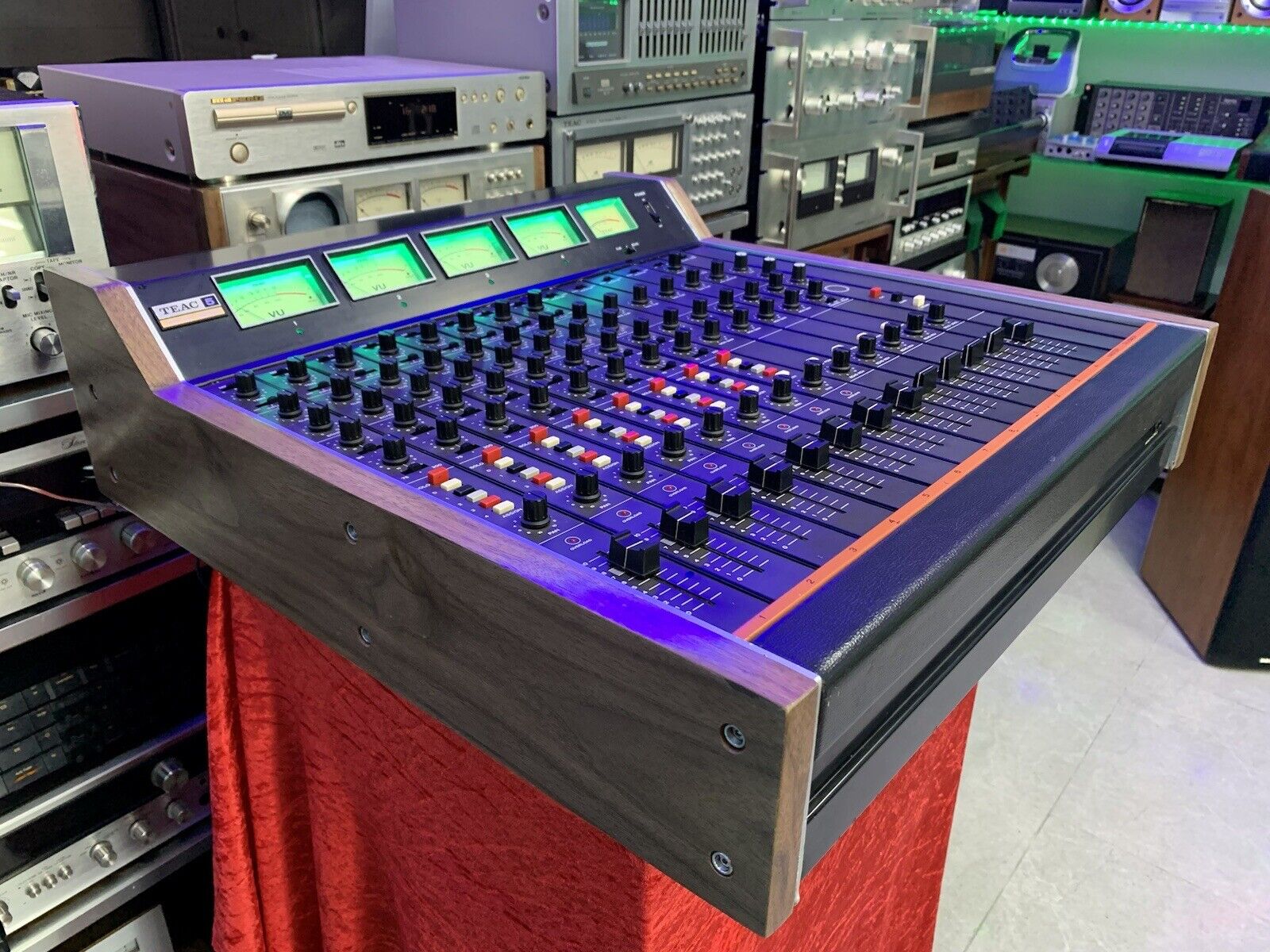 TEAC TASCAM Series Model 5A RARE AUDIO MIXER 8 Ch Vintage 1975 WORKING Good Look