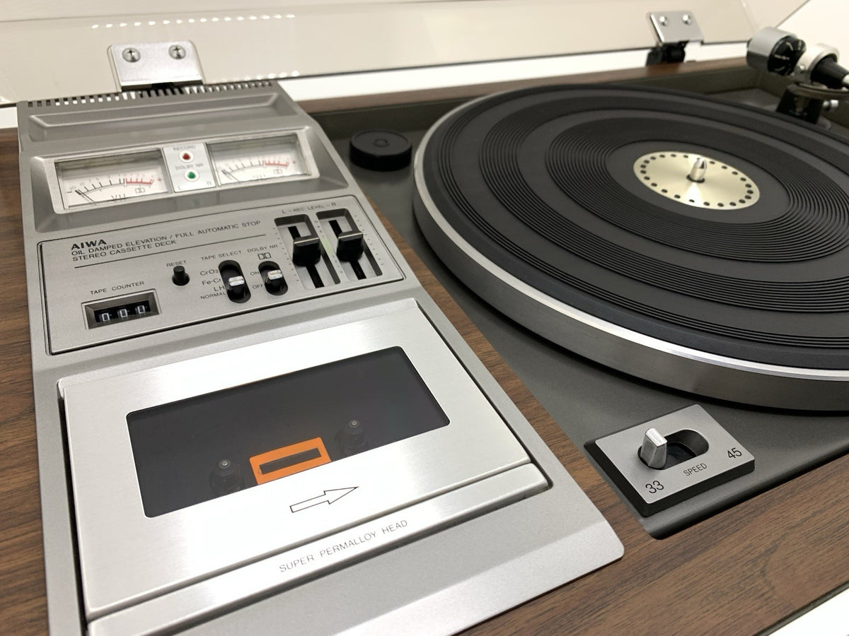 AIWA AF-5050 Turntable Cassette Radio Music Centre Japan Vintage 1977 Hi-Fi Good