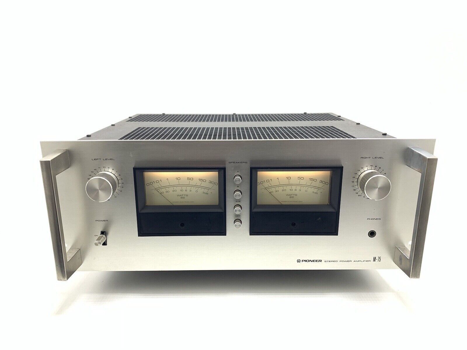 PIONEER M-75 / SPEC 4 Stereo Power Amplifier Vintage 1977 300Watts RMS Good Look