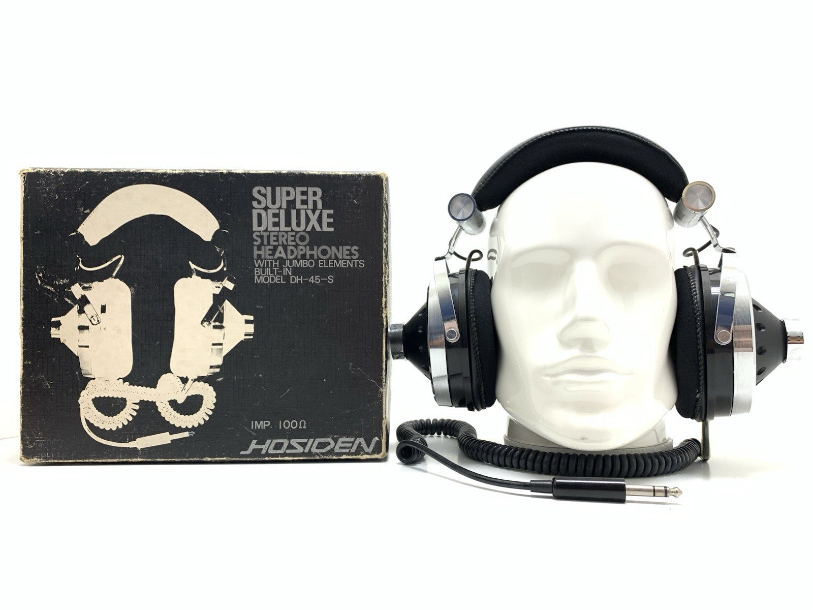 Hosiden DH 45 S Professional Headphones Vintage 1973 RARE Original BOX WORK GOOD