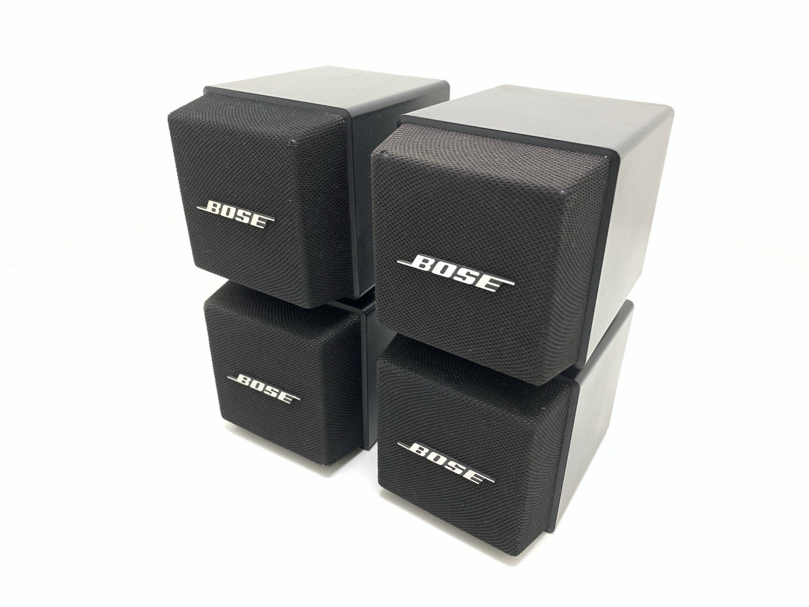 RARE BOSE 501X Direct Reflecting Double Cube Speakers Pair Vintage WORK GoodLOOK