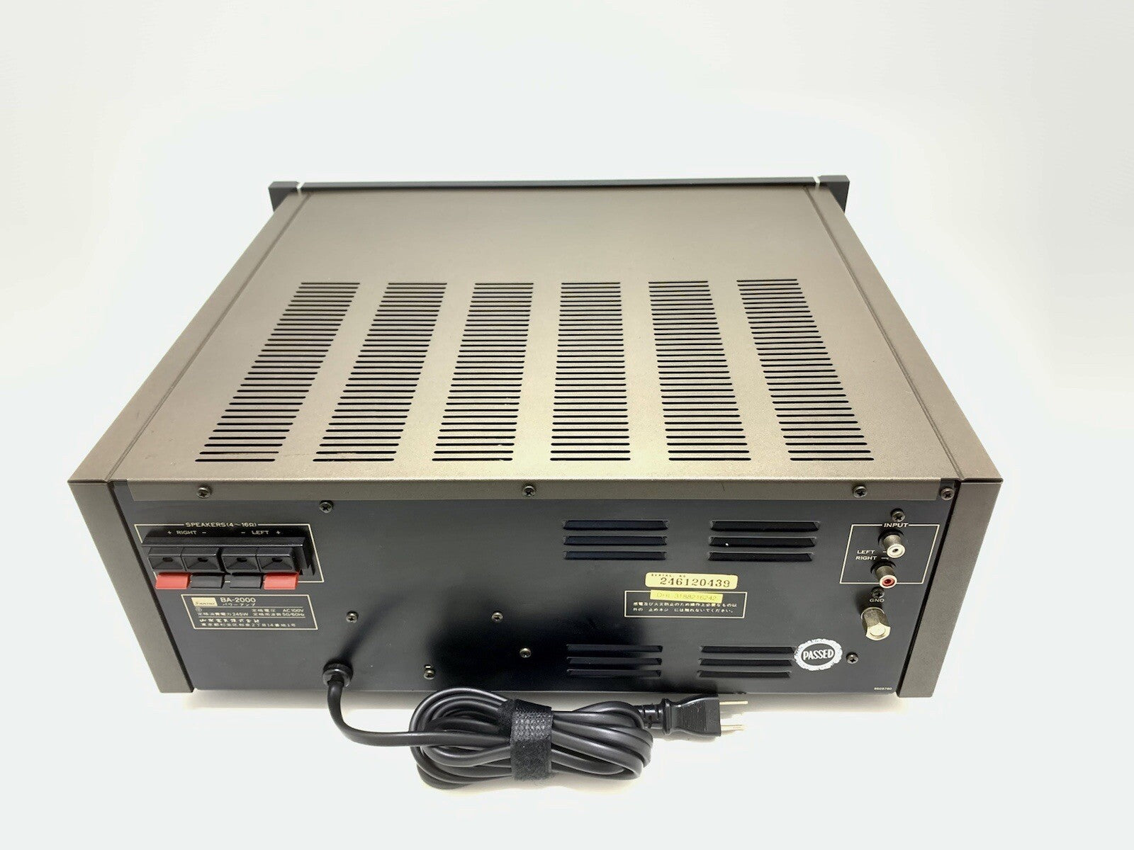 Sansui BA-2000 Stereo Power Amplifier 220 Wrms Vintage 1977 Hi Fi Work Good Look