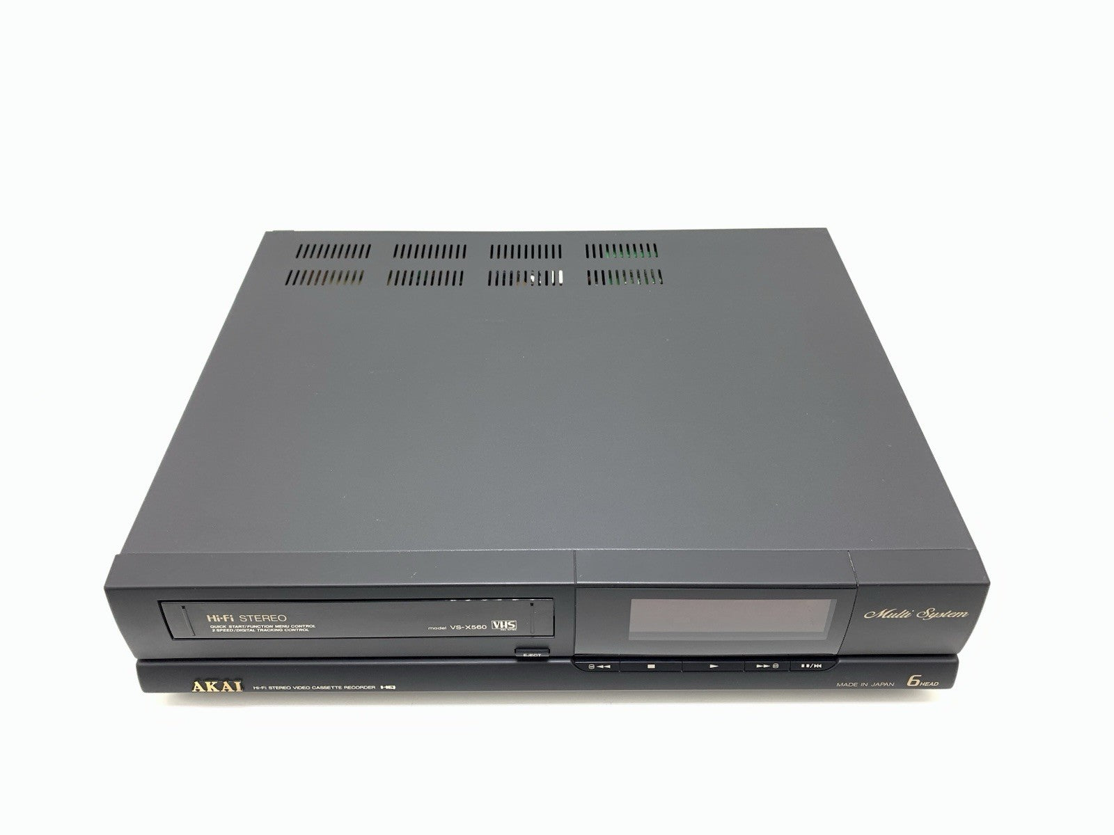 AKAI VS-X560 Video VHS Hi Fi Stereo 6 Head MULTI PAL NTSC SECAN WORK Good Look