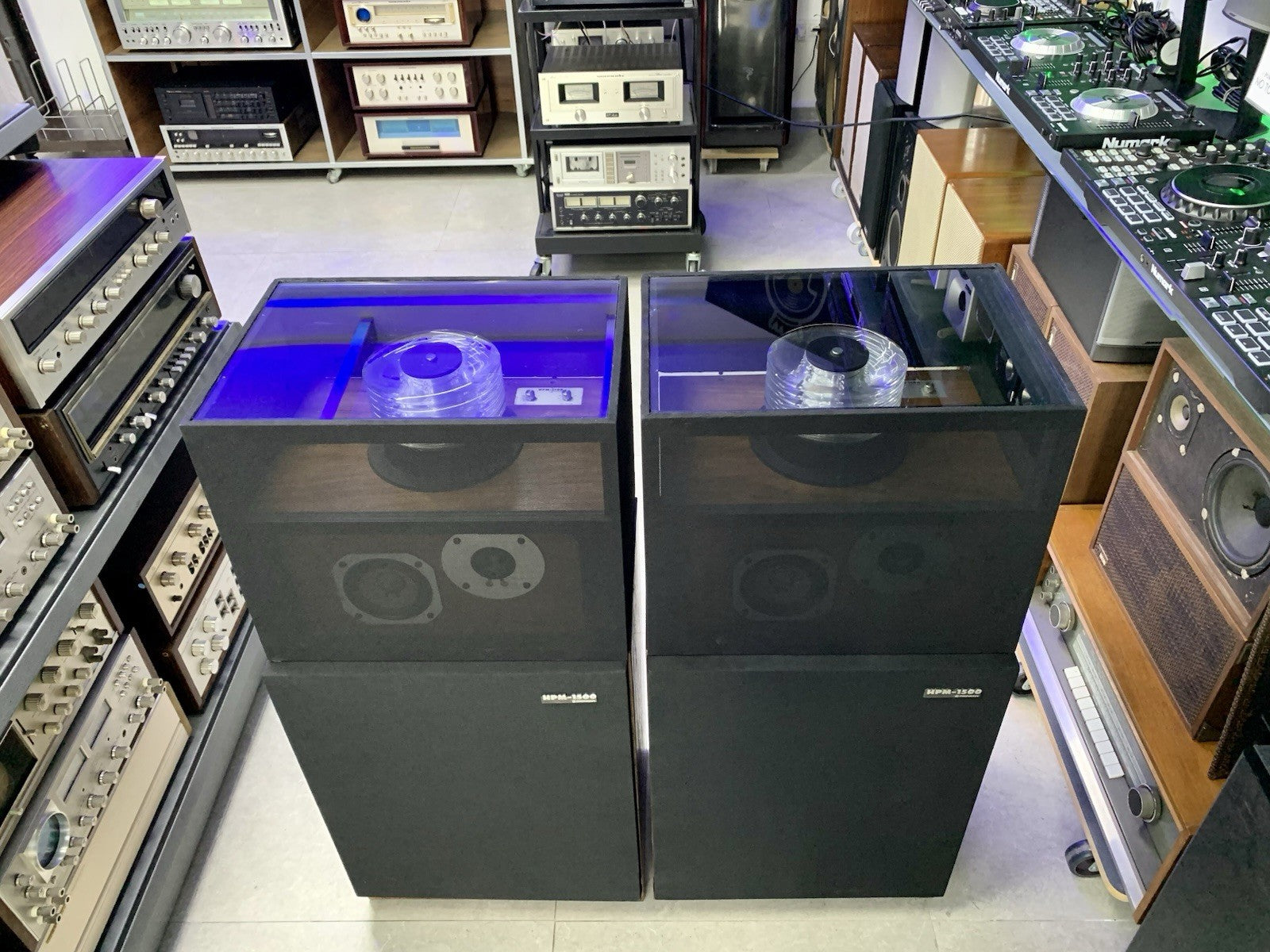 PIONEER HPM 1500 High End SPEAKERS 4 Way 125 Watts RMS Vintage  WORK GOOD LOOK