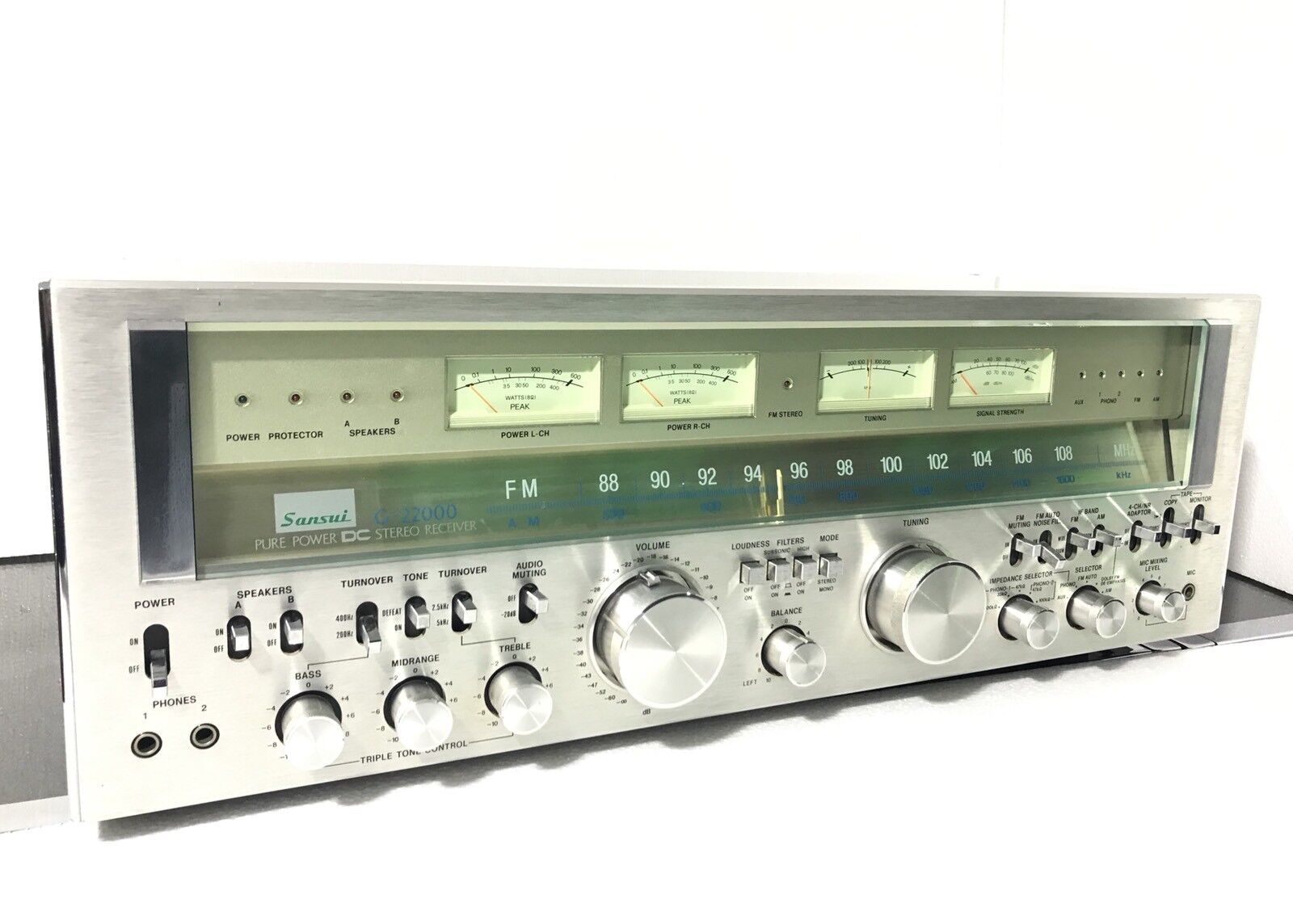 SANSUI G 22000 Stereo MONSTER Receiver 2X 220 WRMS Vintage 1978 WORK Good Look