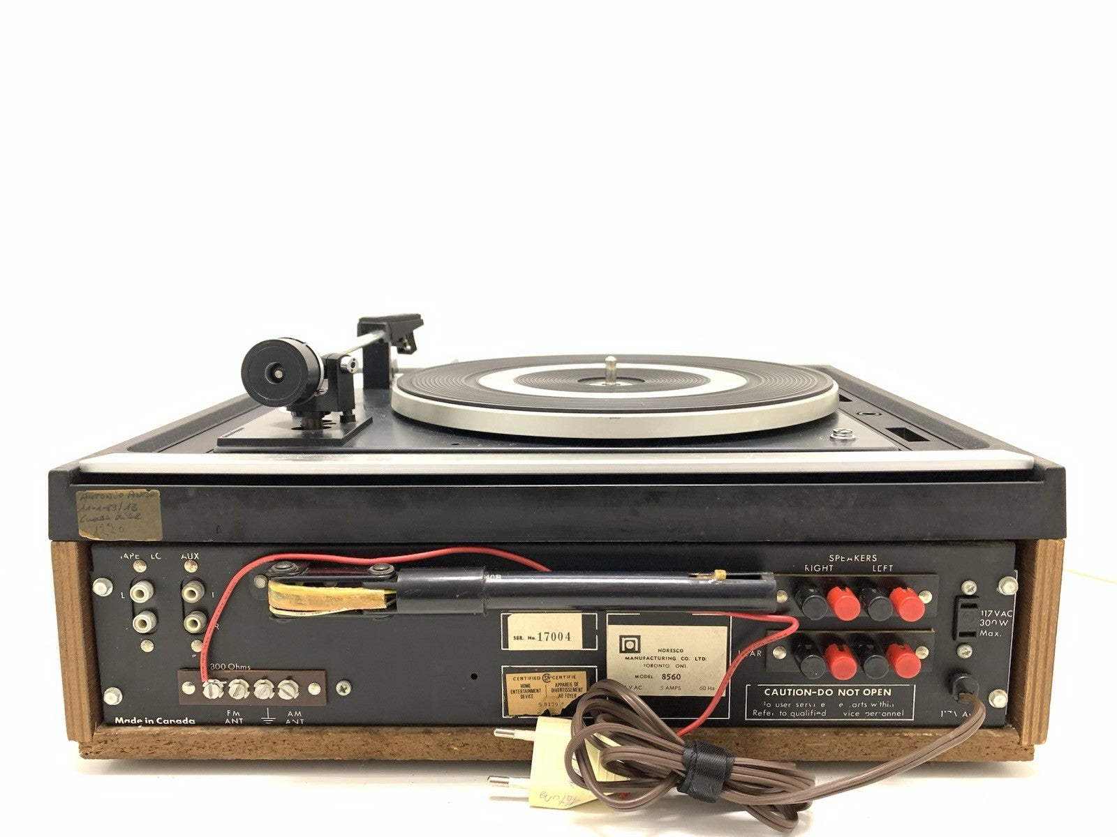 NORESCO QUADRASOUND System Model 8560 Receiver+Turntable DUAL 1225 WORK GoodLook