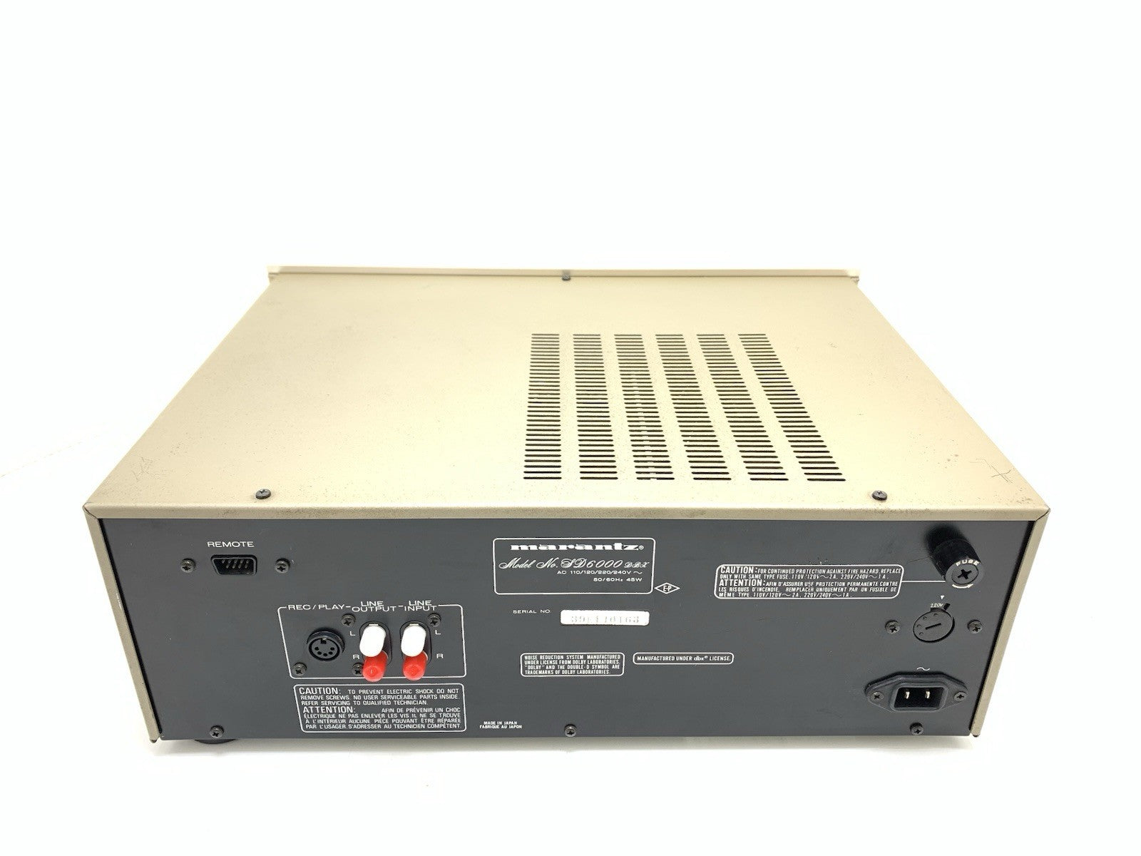 MARANTZ SD 6000 DBX Stereo Cassette Deck Vintage 1979 Hi End WORK