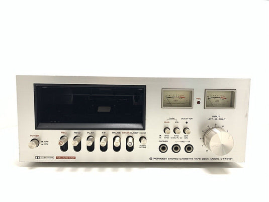 PIONEER CT-F2121 Stereo Cassette Tape Deck 2 Head Vintage 1975 WORK Good Look