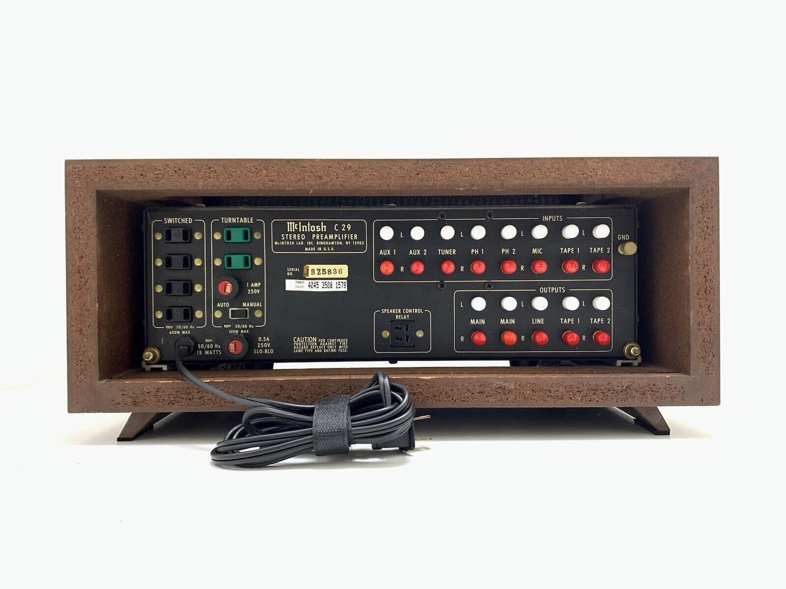 McINTOSH C 29 Stereo Pre Amplifier Vintage 1982 High End WORK Perfect Good Look