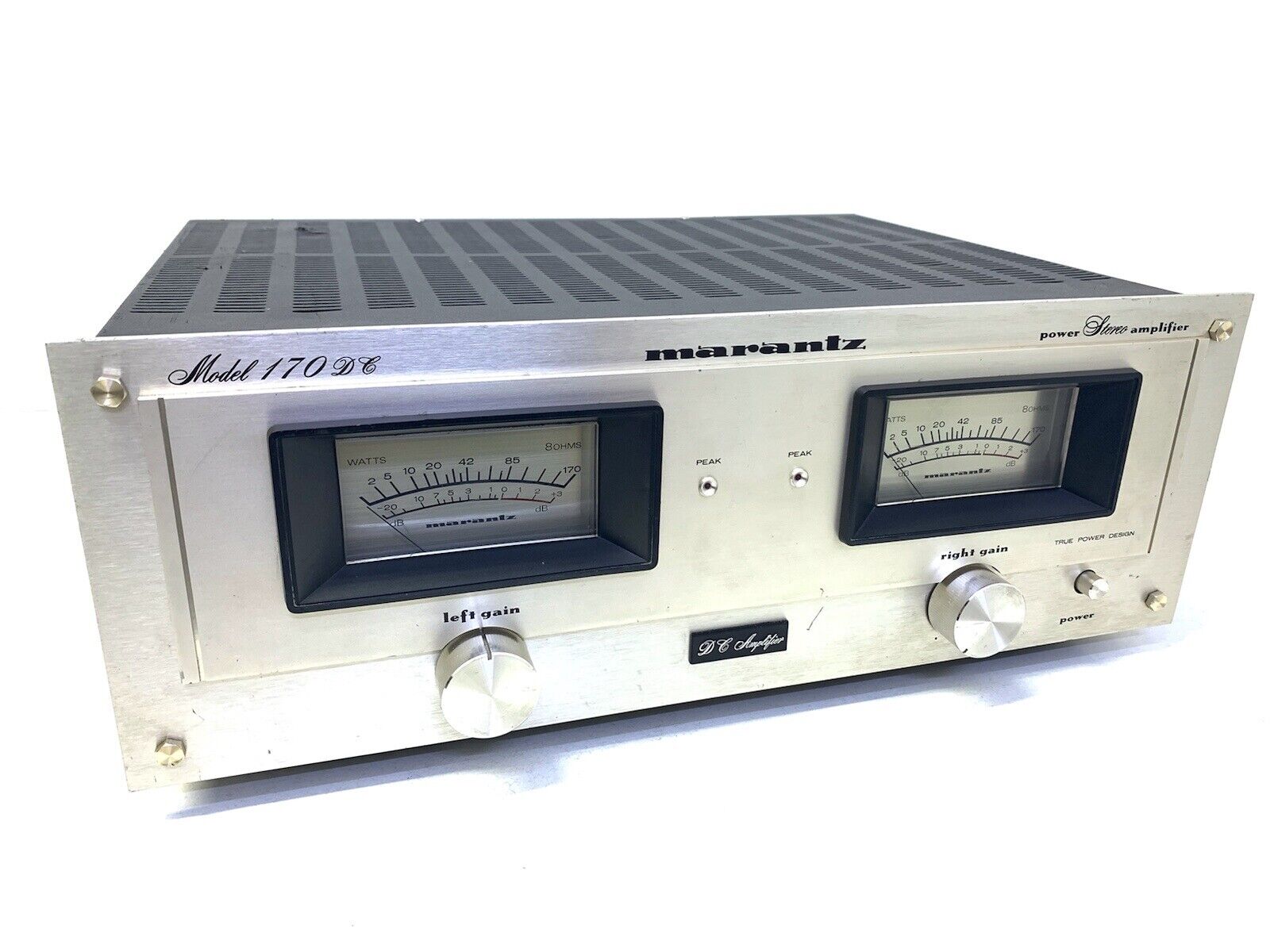 MARANTZ 170DC Stereo Power Amplifier Vintage 1978 Hi End 172 Watts RMS Good Look