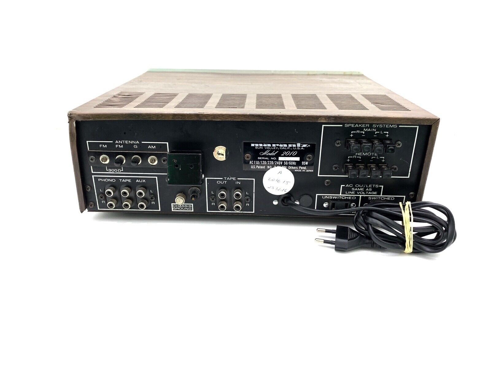 MARANTZ Stereophonic Receiver 2010 Rare Vintage 20Watts RMS Refurbished Like New