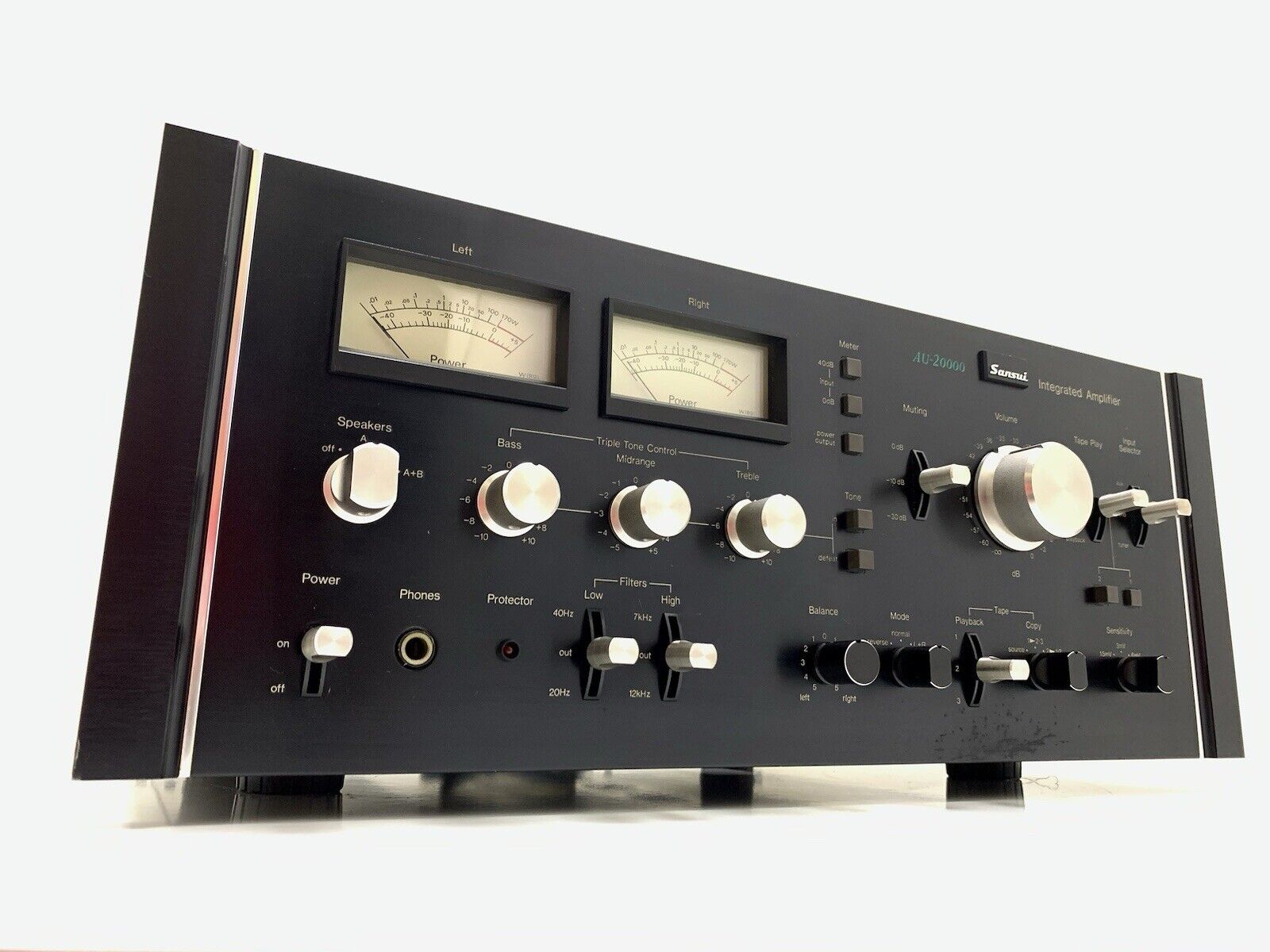 SANSUI AU 20000 Integrated Stereo Amplifier 170+170 WRMS Vintage 1975 LIKE NEW