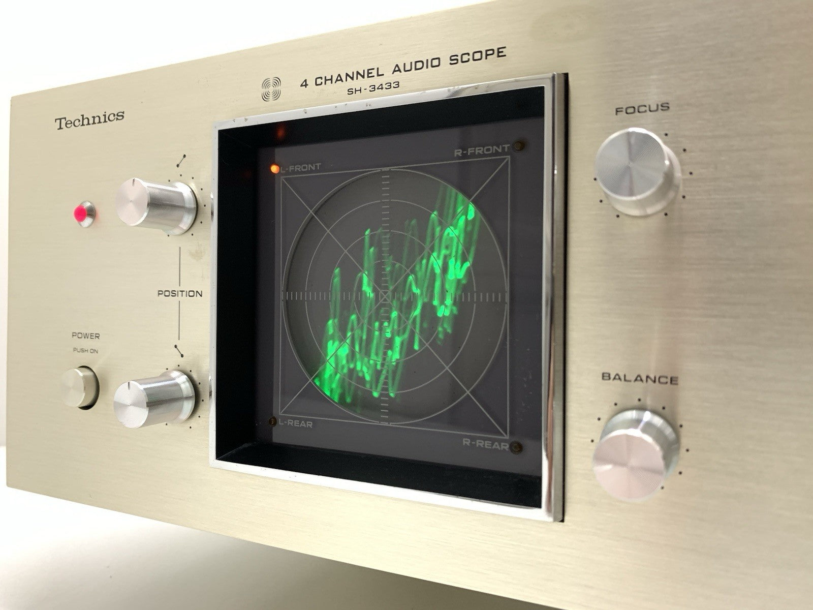 TECHNICS SH-3433 Audio Scope 4 Channel RARE Hi Fi Vintage 1973 WORK Good Look