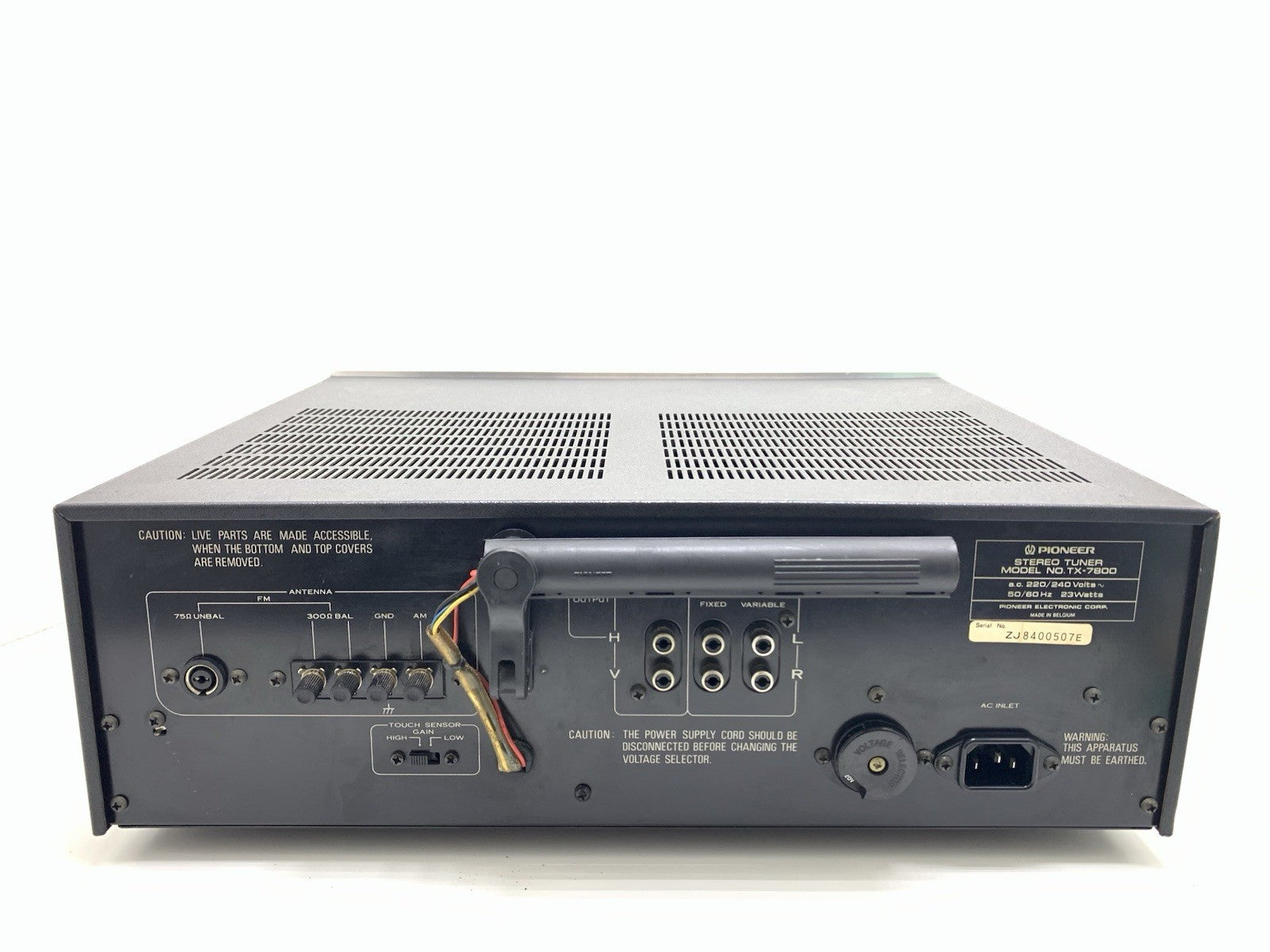 PIONEER TX 7800 AM/FM Stereo Analogue Tuner BlueLine Vintage 1979 WORK Good Look