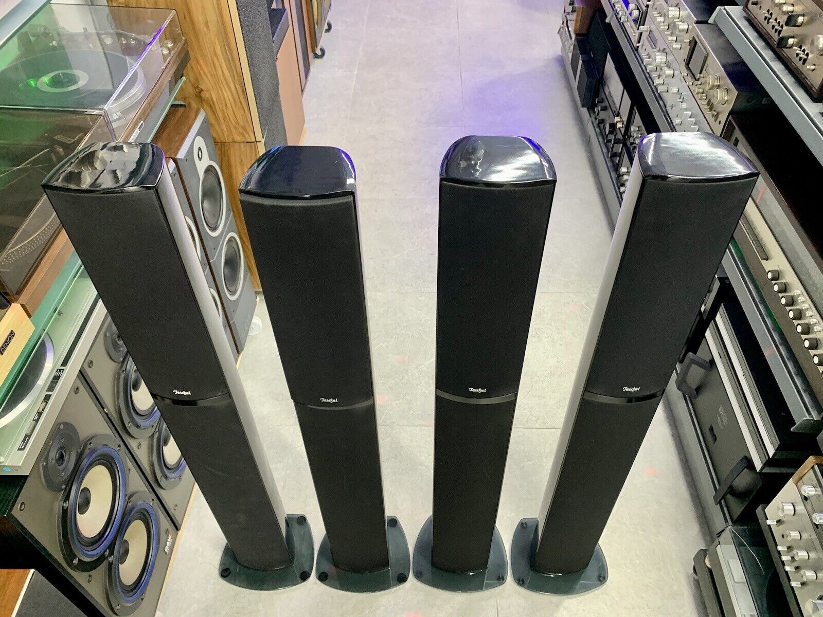 TEUFEL L 520 FR 4 Frontal Rear Speakers 190 WRMS High End WORK Germany Good Look