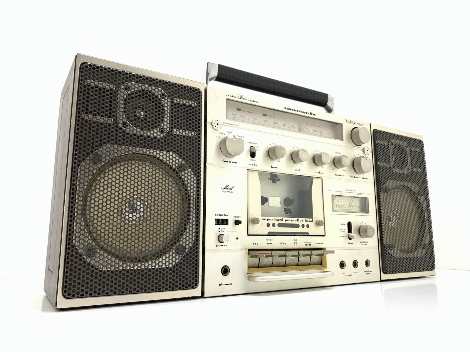 MARANTZ CRS 6810 RARE BOOMBOX STEREO Radio Cassette Vintage 1980