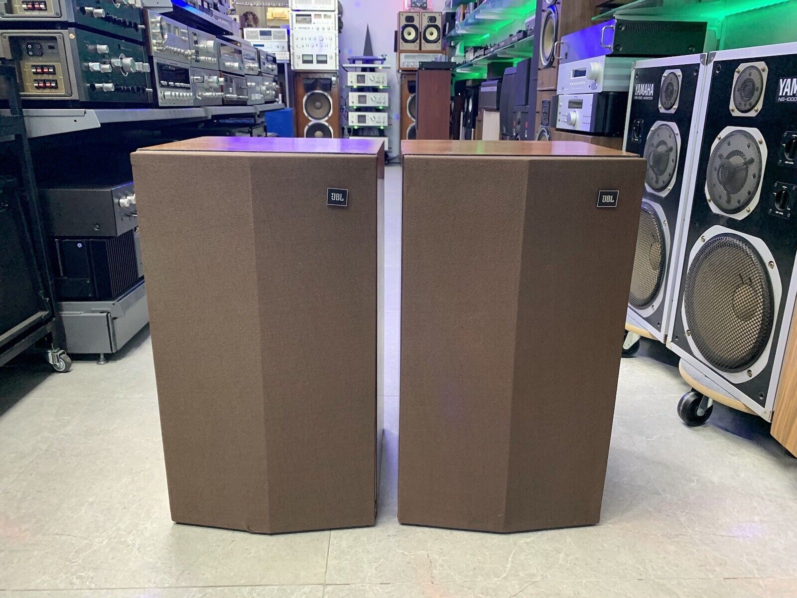 JBL L 36 DECADE LEGENDARY Monitor Speakers Vintage 1978 WORK Perfect GOOD LOOK