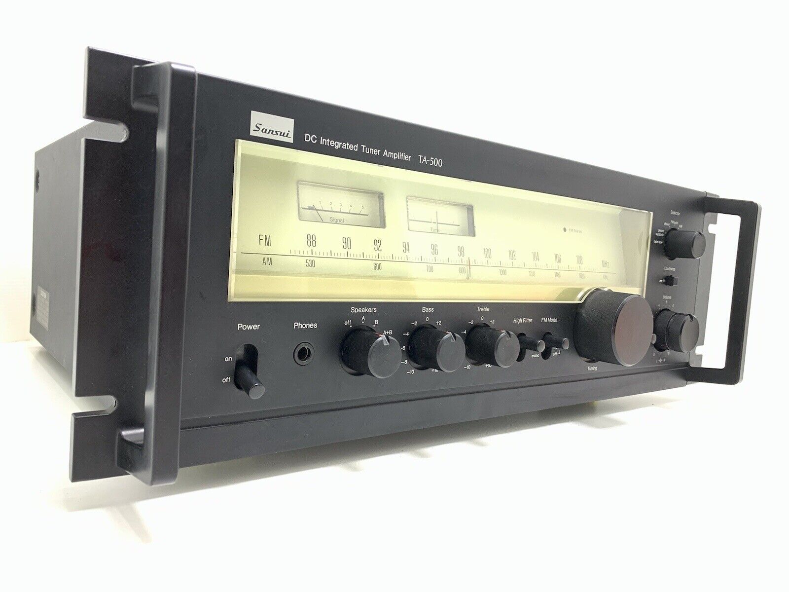 SANSUI TA-500 DC Integrated Stereo Receiver 100 WRMS Vintage 1979 WORK Good Look