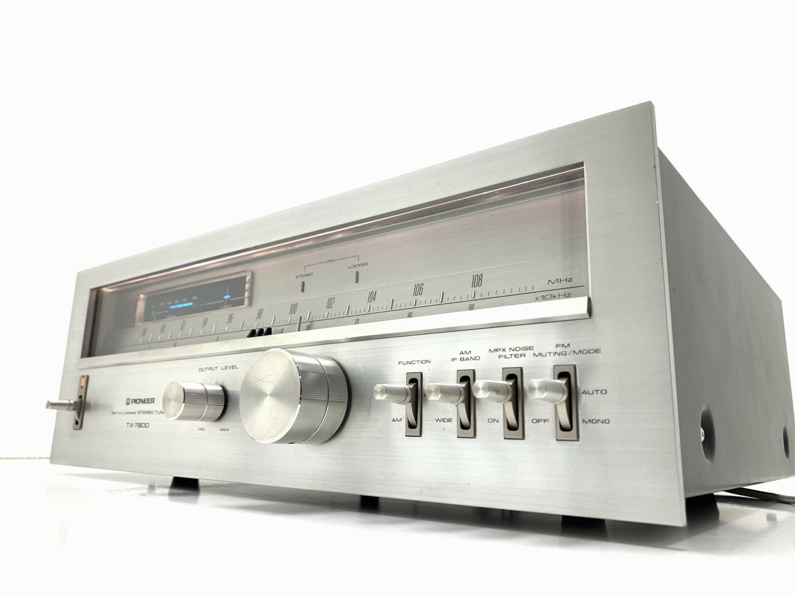 PIONEER TX 7800 AM/FM Stereo Analogue Tuner Vintage 1979 Blue Line WORK GoodLook