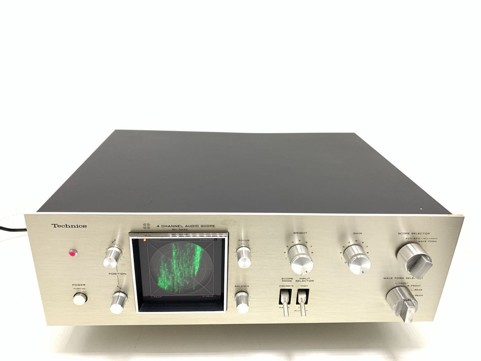 TECHNICS SH-3433 Audio Scope 4 Channel RARE Hi Fi Vintage 1973 WORK Good Look