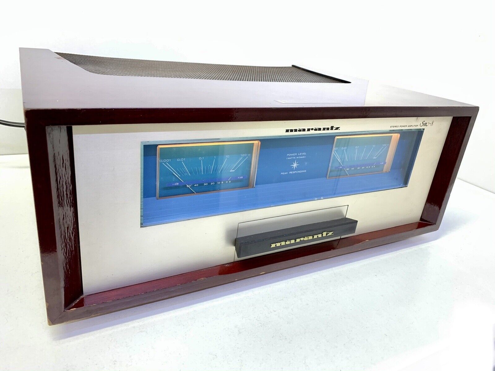 MARANTZ SM-8 Stereo Power Amplifier Vintage 1983 Hi End 240 Watts RMS Good Look