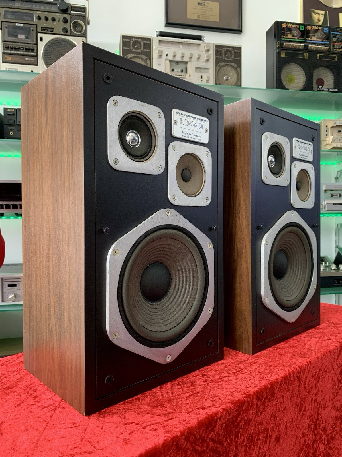 MARANTZ HD 440 Hi End Original Speakers 3Way 80Watts Vintage 1977 Work Good Look