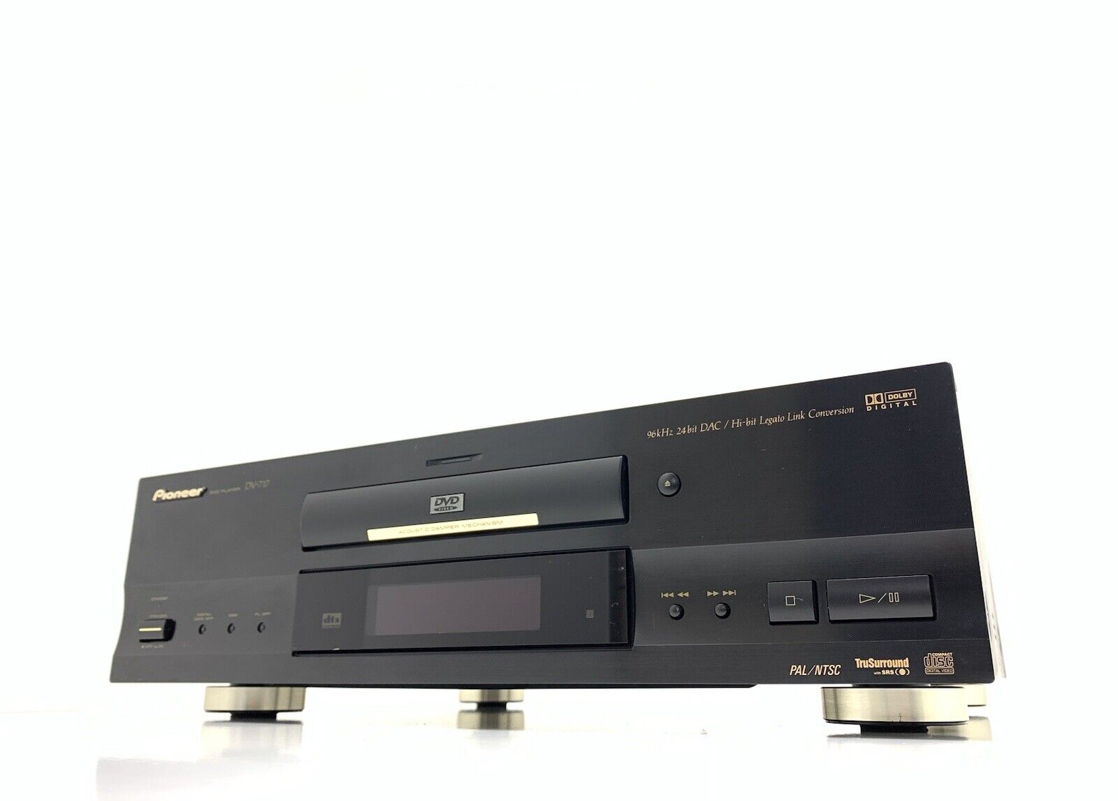 PIONEER DV 717 DVD CD Compact Disc with Remote Original PAL NTSC WORK Good Look