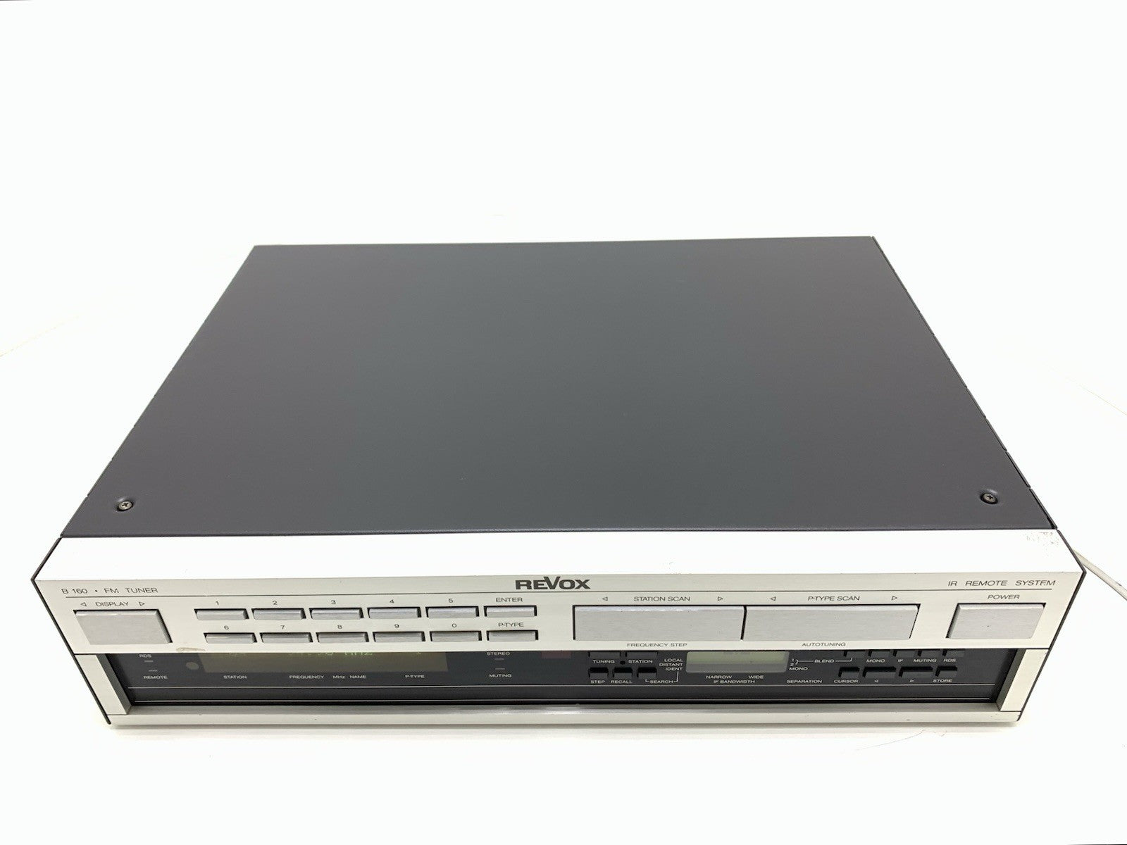 STUDER REVOX B 160 Stereo FM RDS Tuner High End Vintage 1988 WORKING Good Look