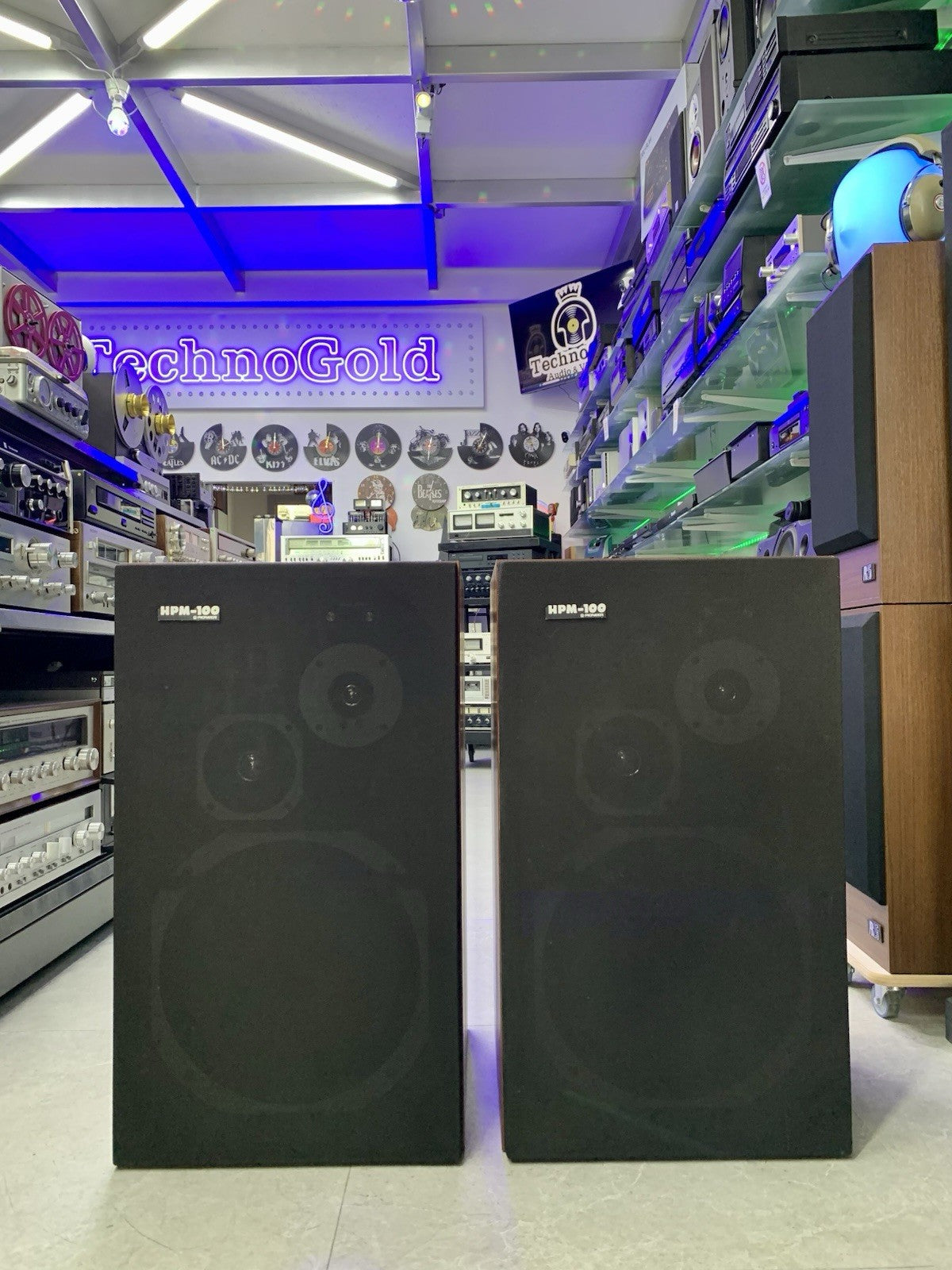 PIONEER HPM 100 Original 4Way SPEAKERS 100 Watts RMS Vintage 1976 WORK GOOD LOOK