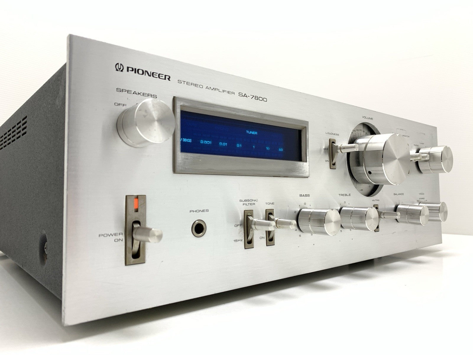 PIONEER SA-7800 Stereo Amplifier 65+65W RMS Vintage 1979 Blue LINE Work GoodLook