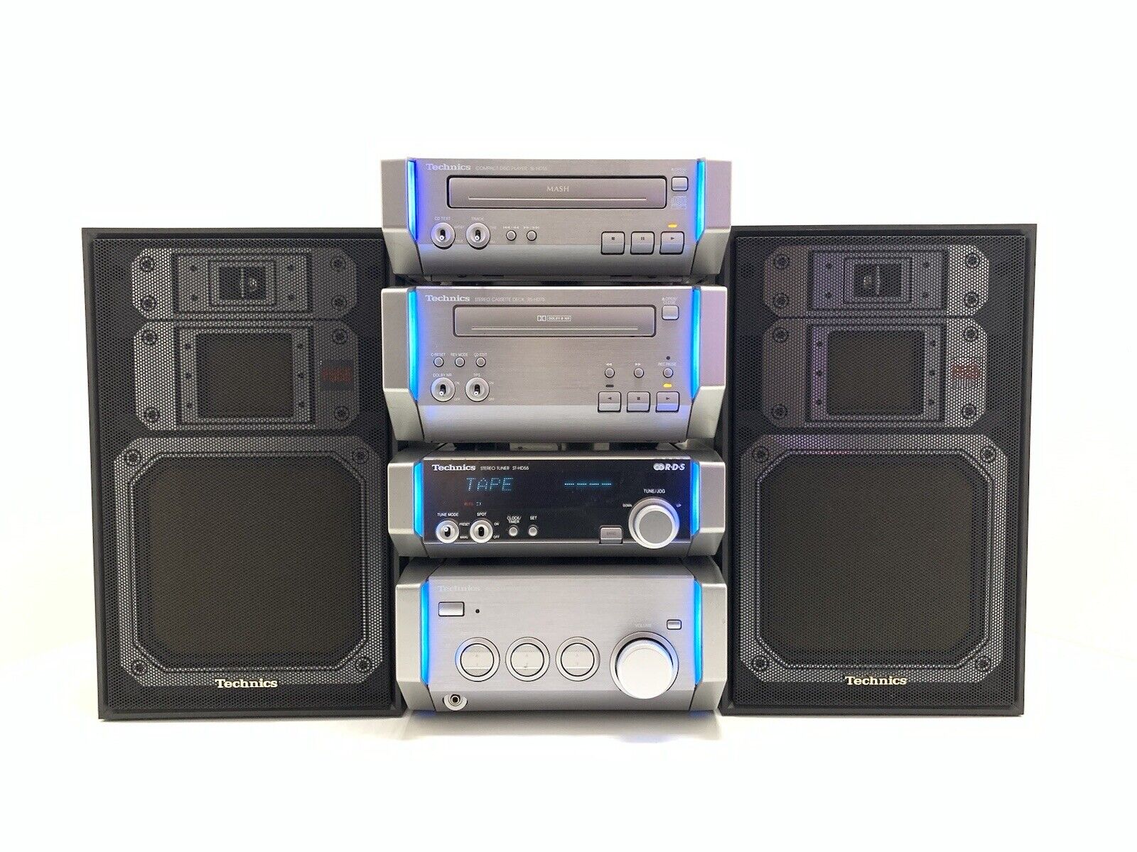 TECHNICS Amplifier SE-HD55 Tuner ST-HD55 Deck RS-HD75 CD SL-HD55 Speaker SB-F555
