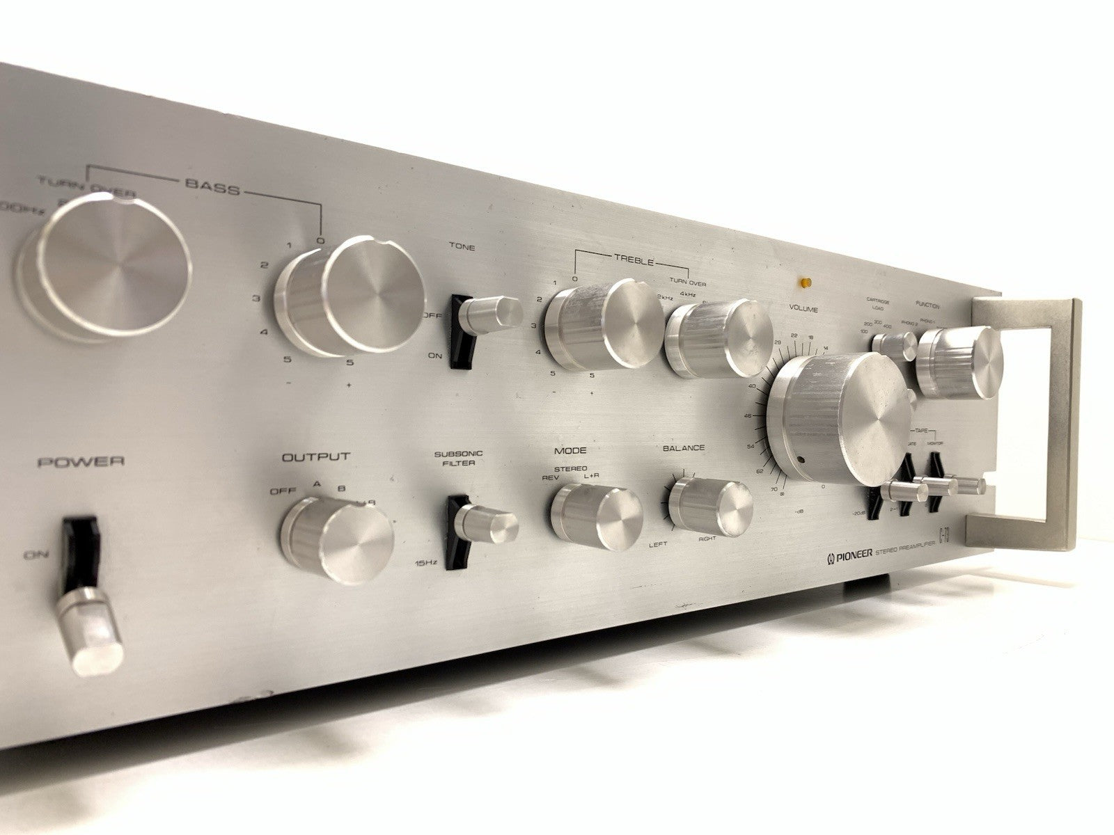 PIONEER C 73 SPEC Stereo Pre Amplifier Vintage 1980 Work Refurbished Good Look