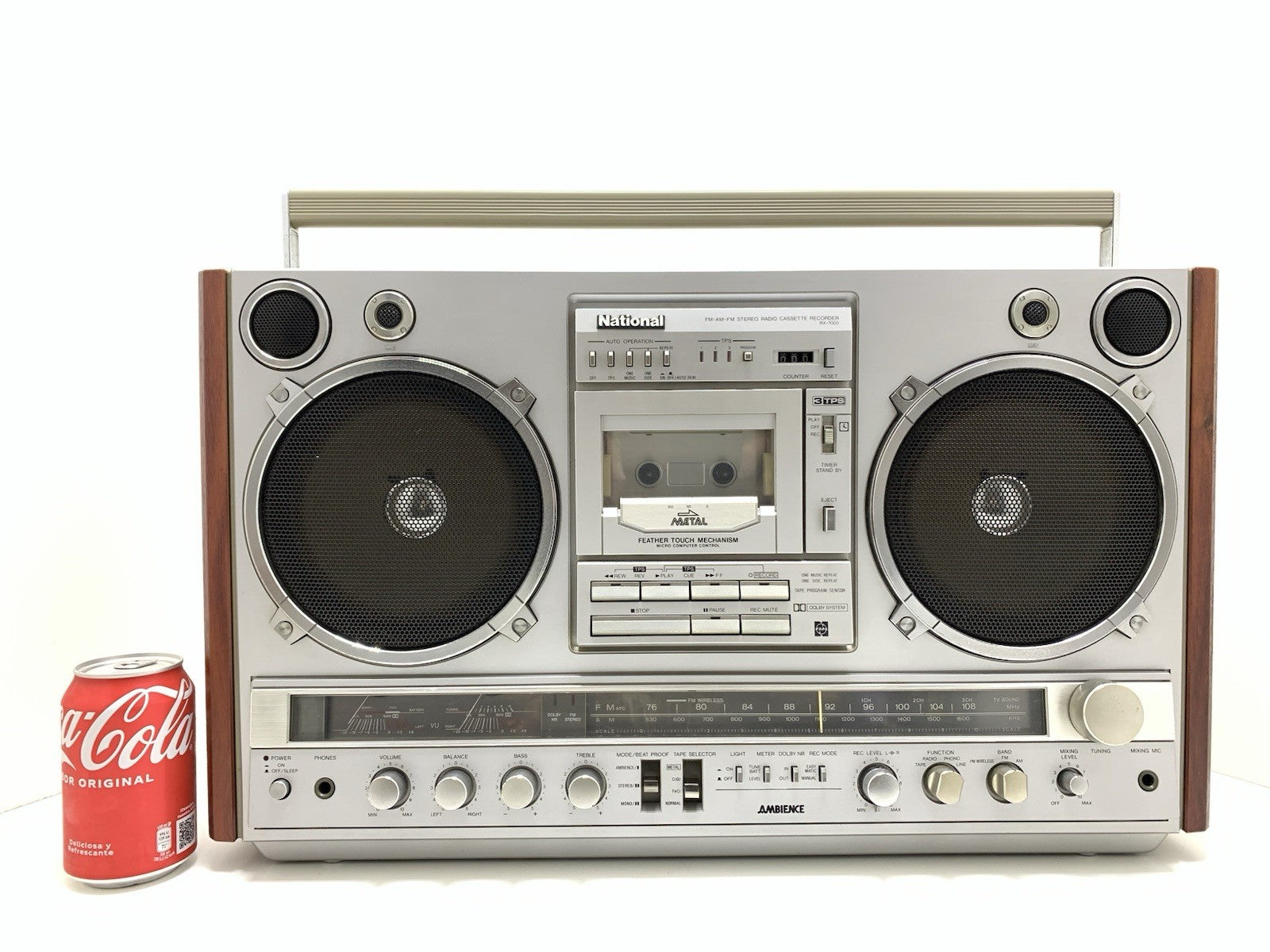 NATIONAL PANASONIC RX 7000 BOOMBOX STEREO Radio Cassette Vintage Work Good Look