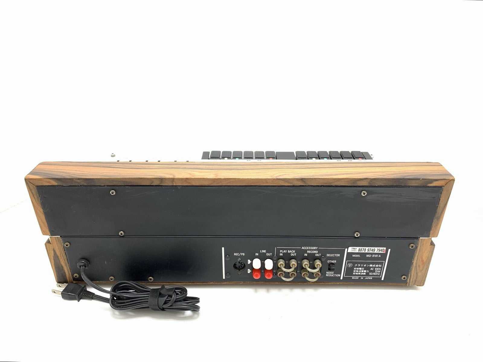 CLARION MD 8181A Stereo RARE Doble Cassette Tape Deck Vintage WORK Good Look