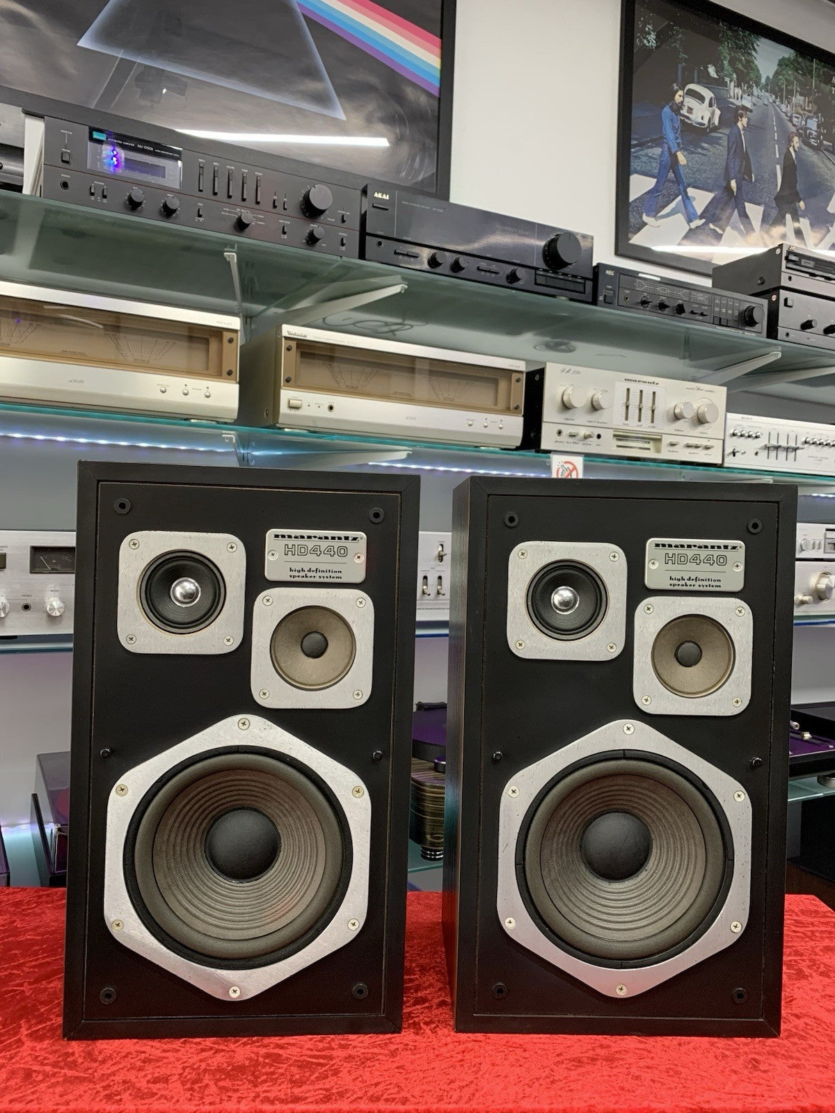 MARANTZ HD 440 Hi End Original Speakers 3Way 80Watts Vintage 1977 Work Good Look