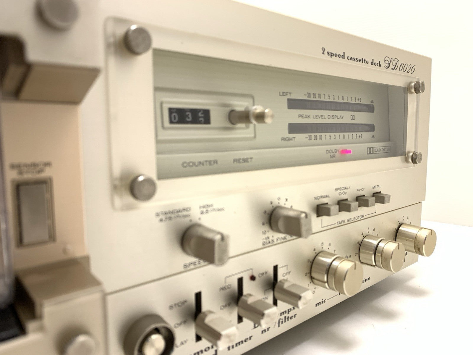 MARANTZ SD 6020 Stereo Cassette Deck 2 Speed Vintage 1980 Hi End WORK Good Look