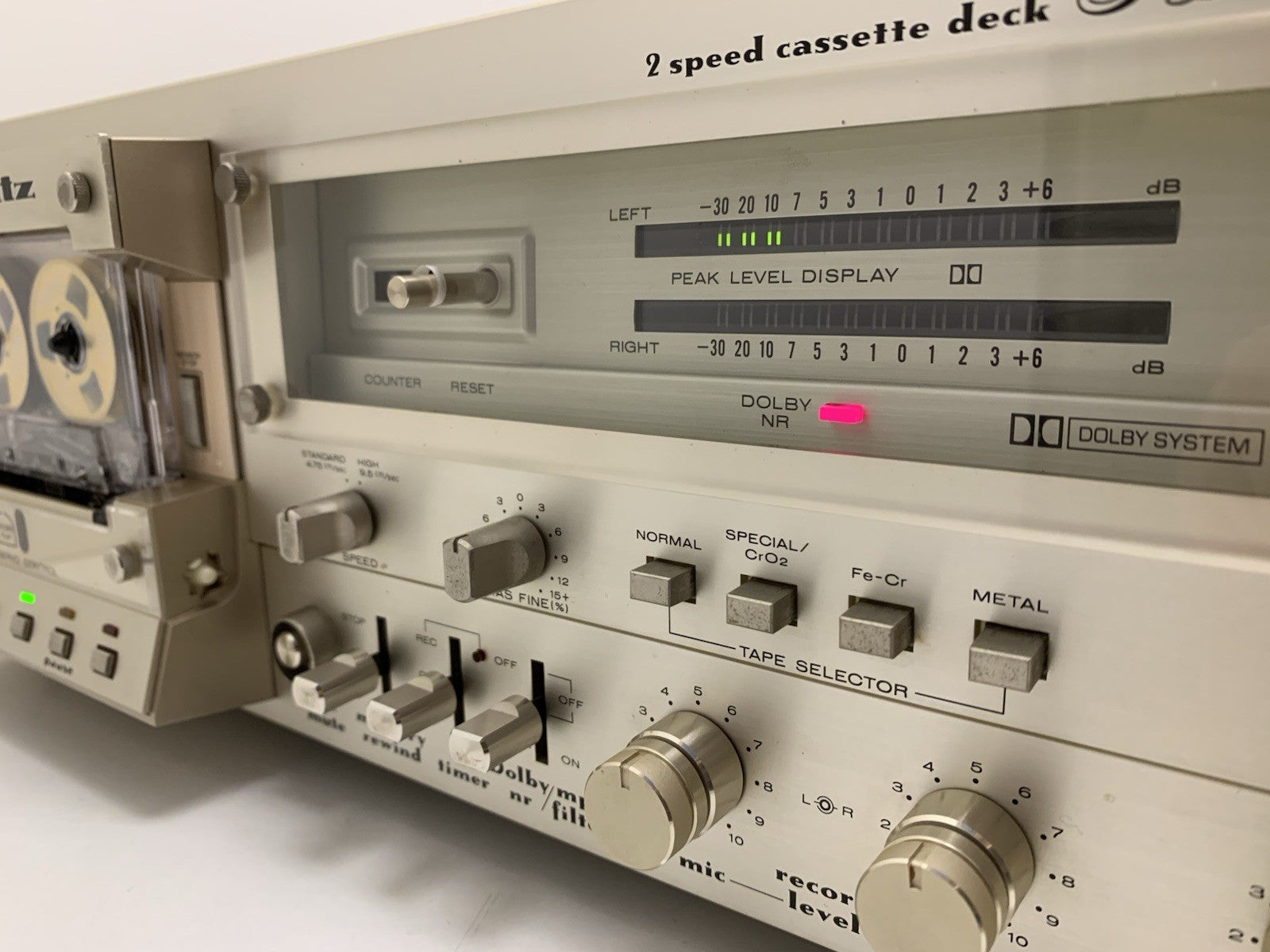 MARANTZ SD 6020 Stereo Cassette Deck 2 Speed Vintage 1980 Hi End WORK Good Look