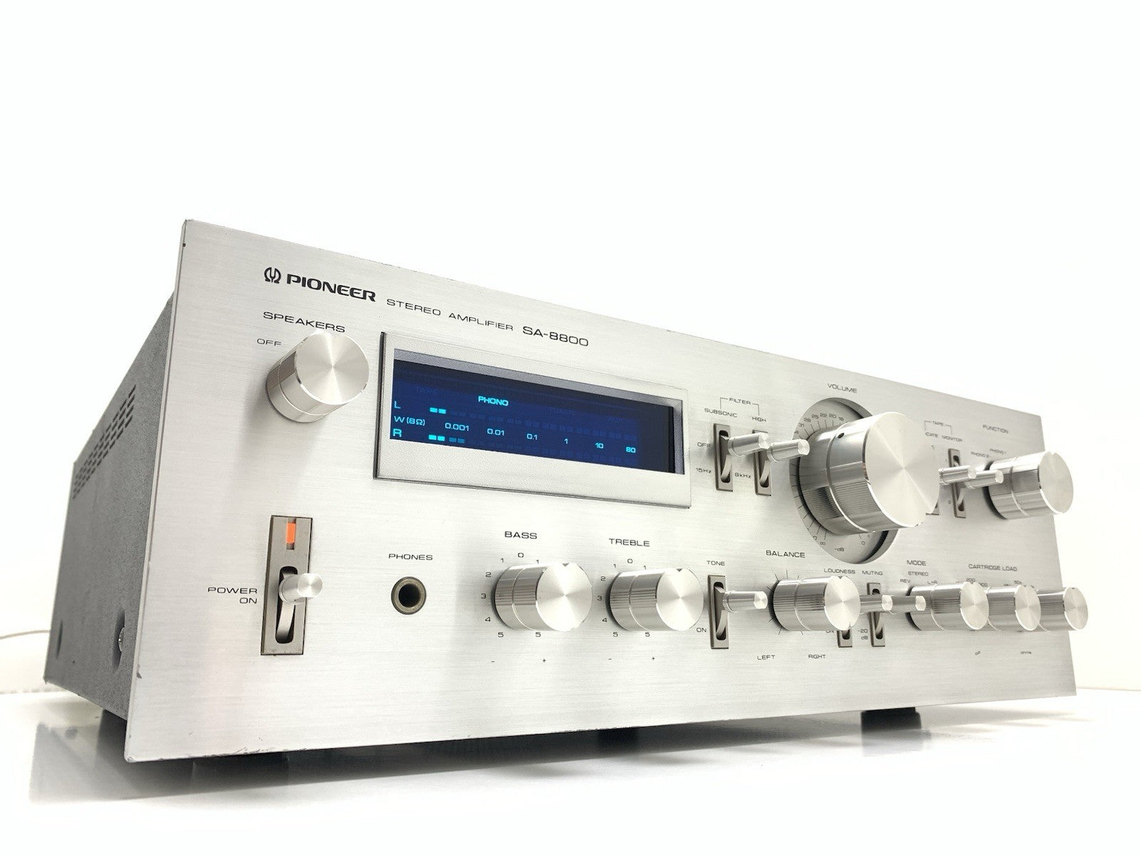 PIONEER SA 8800 Stereo Amplifier 2X 80Watts RMS Blue Line Vintage 1979 Good Look