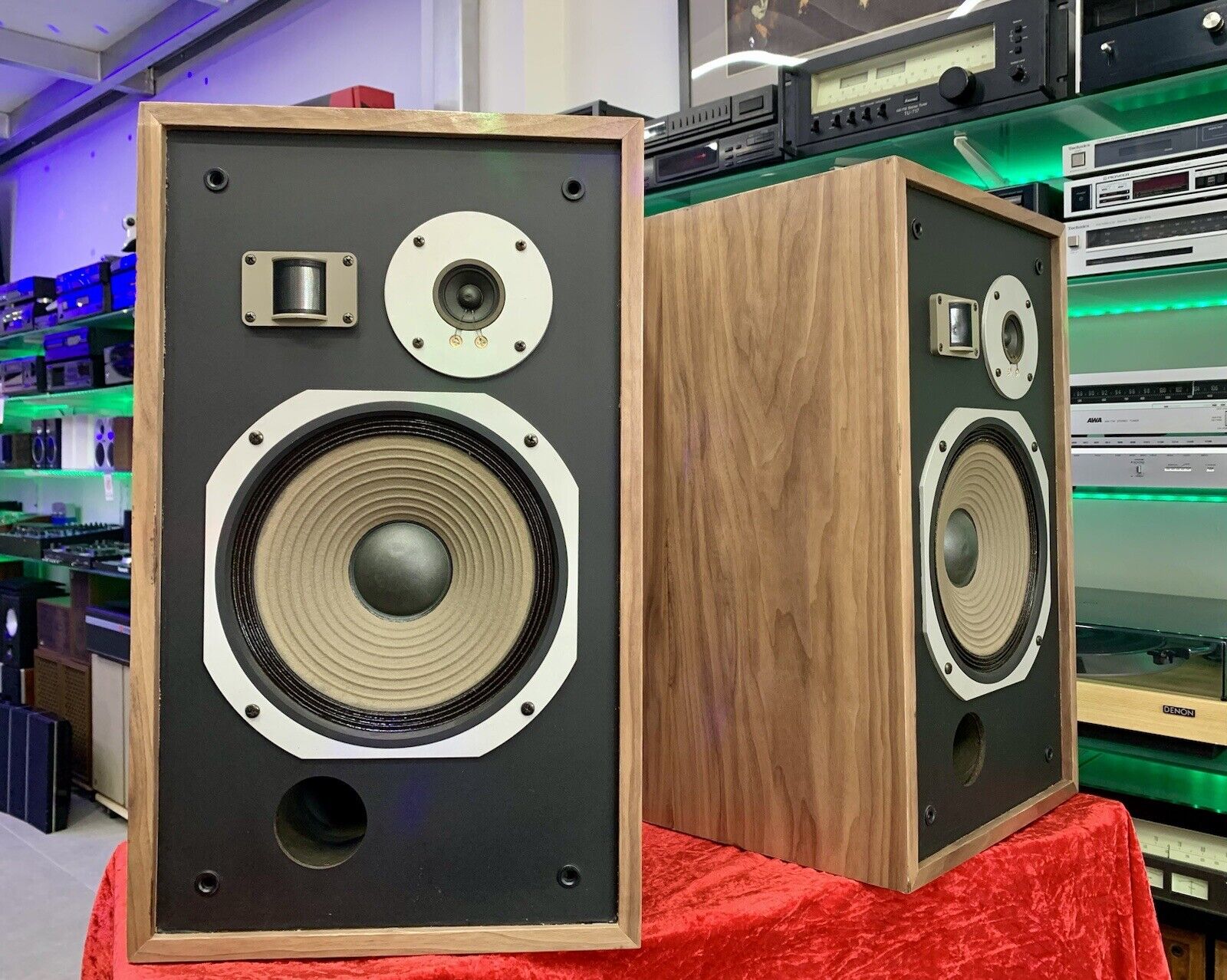 PIONEER HPM-50 Original 3 Way SPEAKERS 80 Watts RMS Vintage 1979 WORK GOOD LOOK!