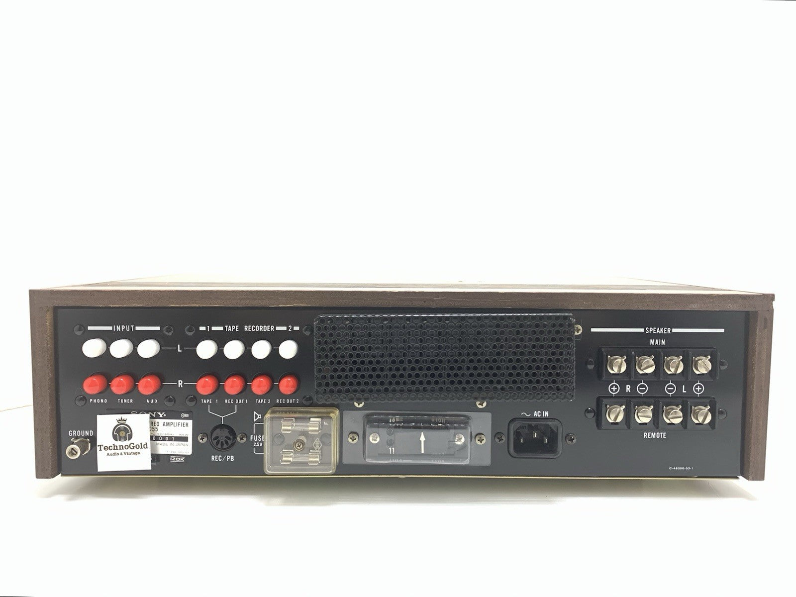 SONY TA 1055 Integrated Stereo Amplifier 23+23 W RMS Vintage 1973 WORK Good Look