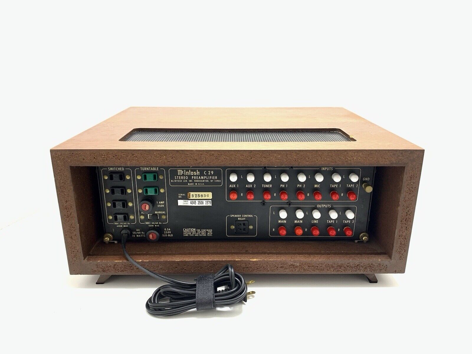 McINTOSH C 29 Stereo Pre Amplifier Vintage 1982 High End WORK Perfect Good Look