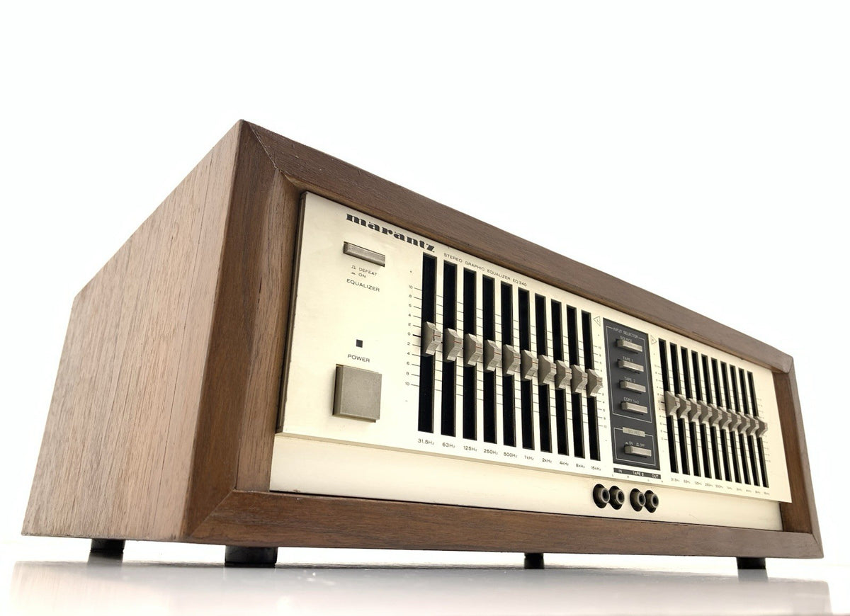 MARANTZ EQ 340 Stereo Graphic Equalizer New Wood Box Vintage 1983 WORK Good Look