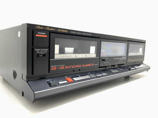 FISHER CR-W872 Metal Tape Deck Doble Cassette Vintage 1986 Refurbished Good Look