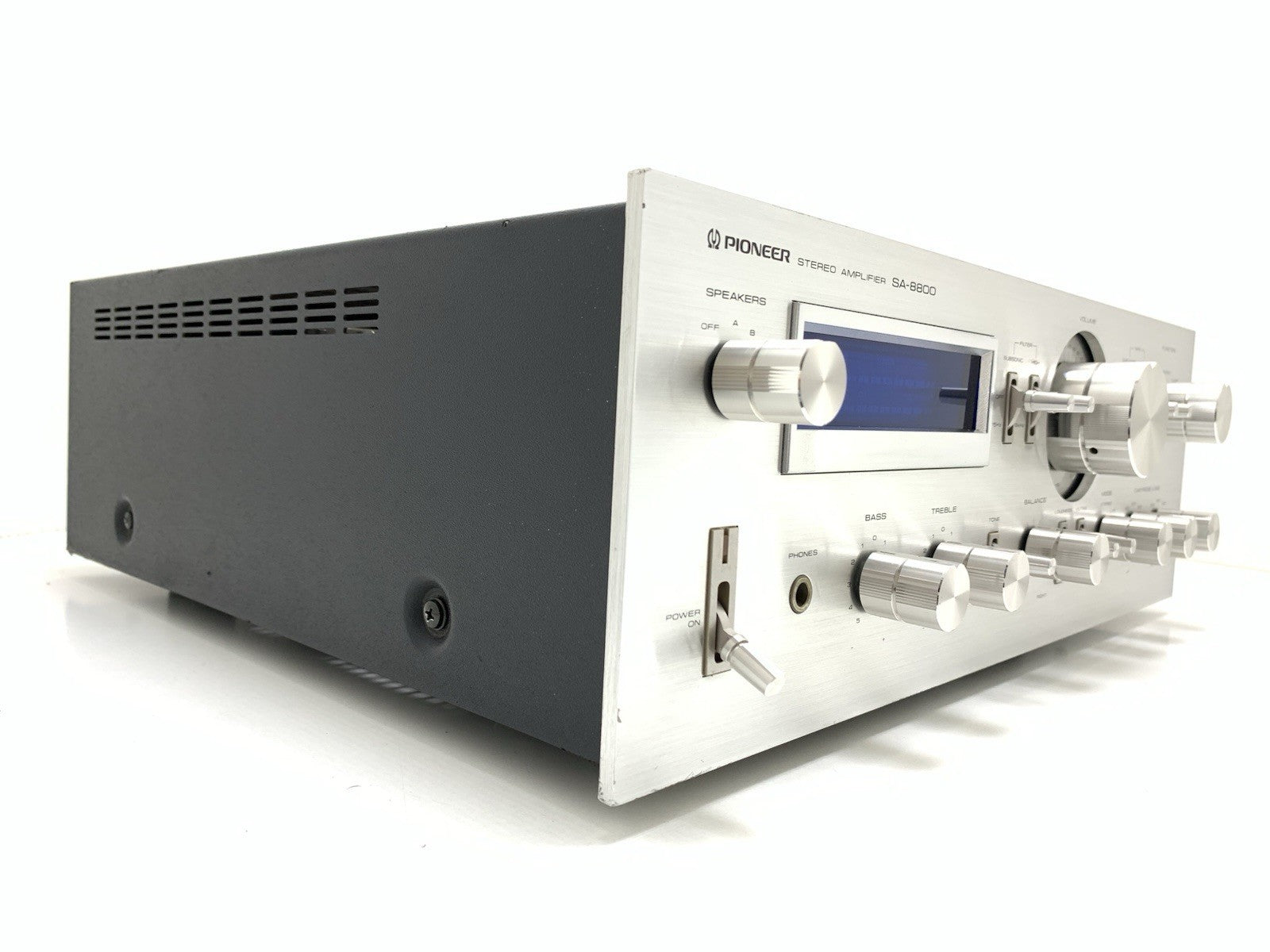 PIONEER SA 8800 Stereo Amplifier 2X 80Watts RMS Blue Line Vintage 1979 Good Look