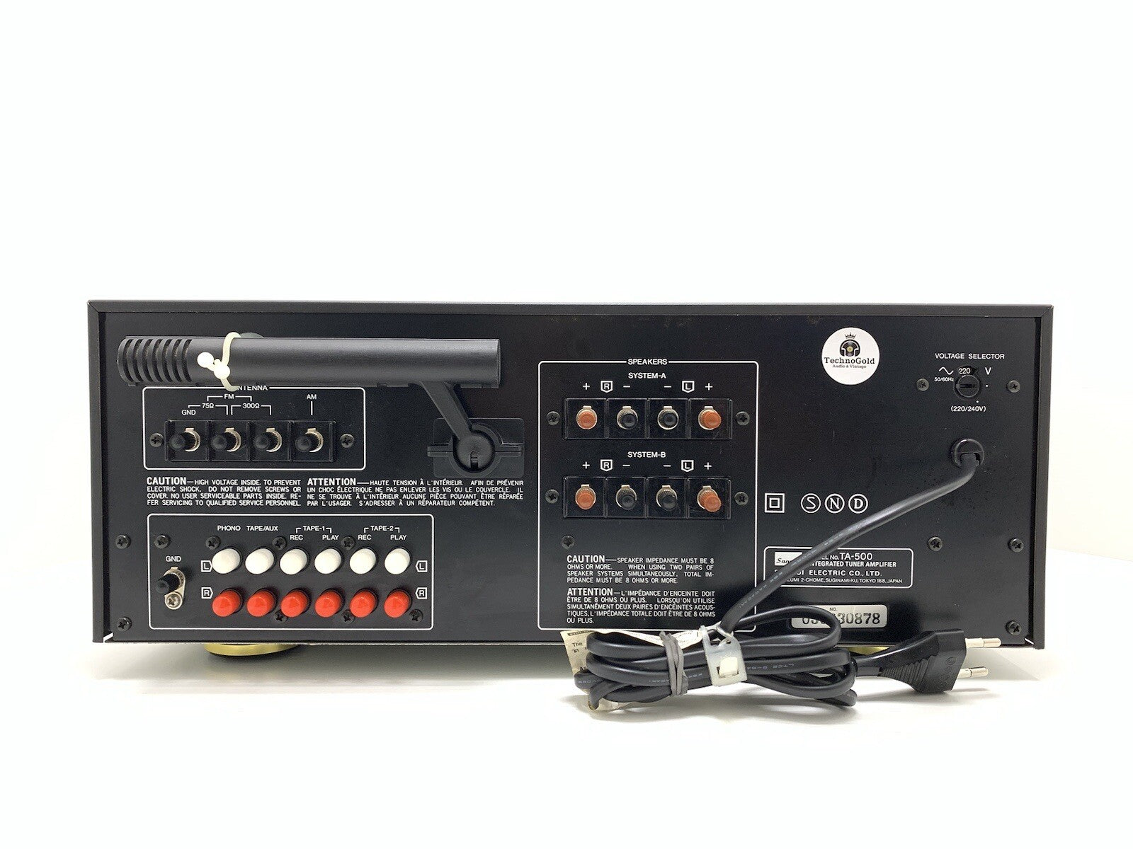 Sansui TA-500 Dc Integrated Stereo Receiver 100 Wrms Vintage 1979 Work Good Look