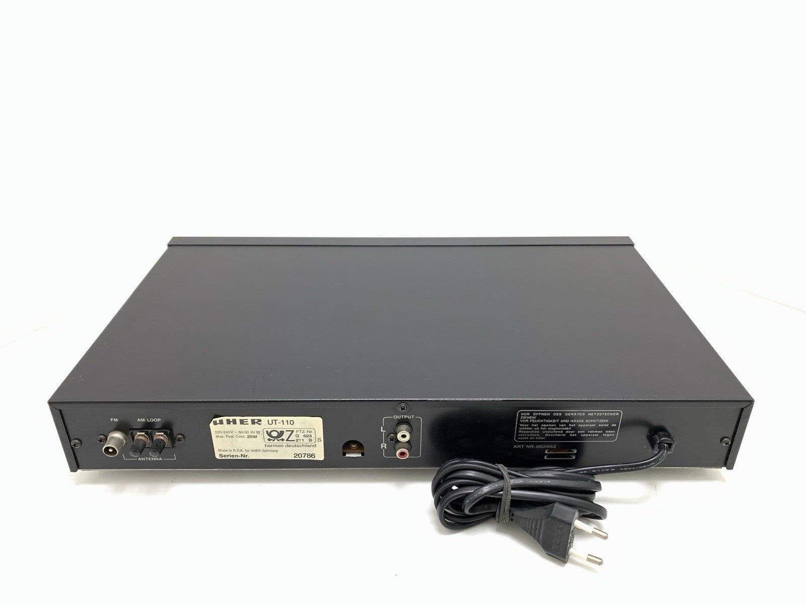 UHER UT 110 AM/FM Stereo CLASSIC Digital Tuner HiEnd Vintage 1992 WORK Good Look