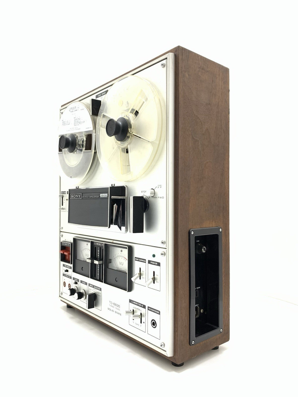 SONY TC 6335 Reel to Reel 4 Track 7" Tape 3 Head Vintage 1972  WORKING Good Look