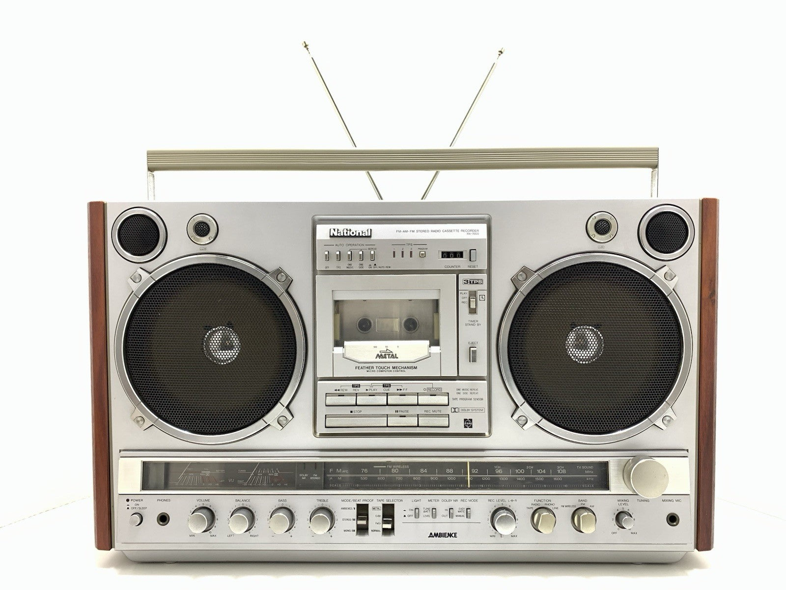 NATIONAL PANASONIC RX 7000 BOOMBOX STEREO Radio Cassette Vintage Work Good Look