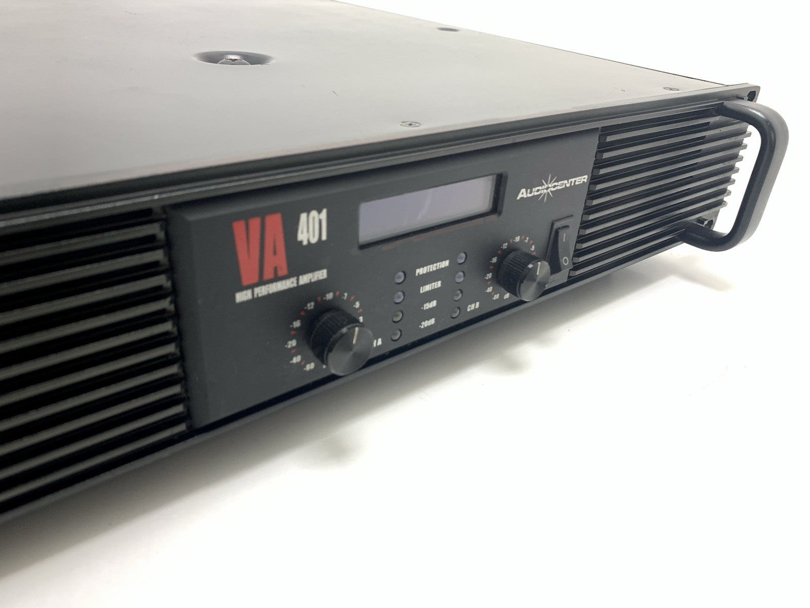 AUDIOCENTER VA-401 Pro Power Amplifier 2x400 Watts RMS 2U Class AB LCD GOOD LOOK