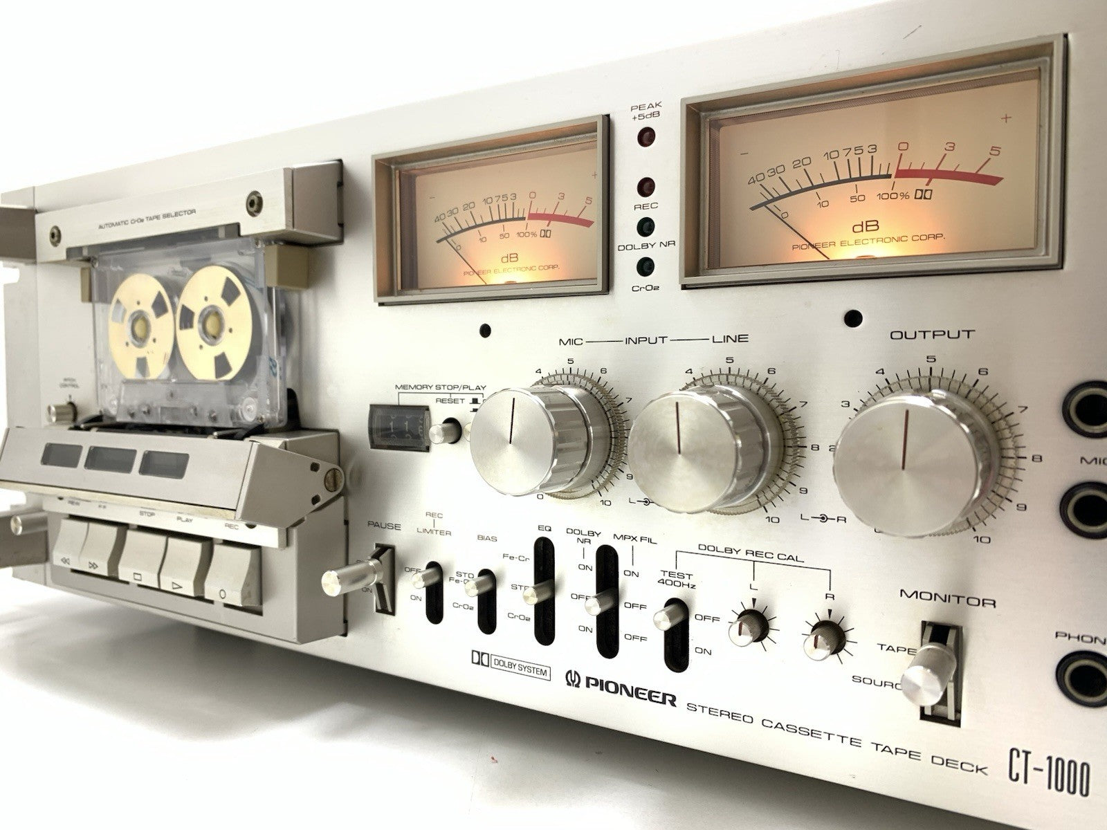 PIONEER CT 1000 CT-F1000 RACK 3 Head Stereo Tape Deck Vintage WORK Good Look